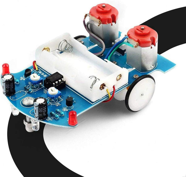 MiOYOOW Soldering Practice Kit, DIY Smart Car Robot Kit for School Competition, STEM Education for 10+ Years Old