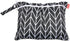 Damero 3pcs Travel Wet and Dry Bag with Handle for Cloth Diaper, Pumping Parts, Clothes, Swimsuit, Black Arrows