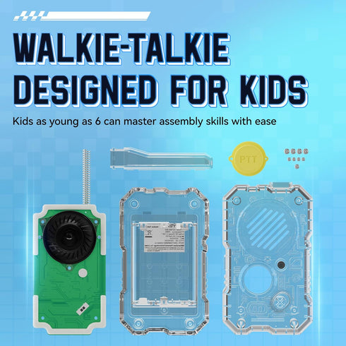 Retevis 80 8-12, 6 7 8 9 10 12 EZTalk Science Kits for Kids Age STEM Kits Walkie Talkies for Kids, DIY Electronics
