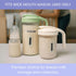 24oz Masontops Breast Milk Storage Kit - Airtight Mason Jar with Handle, Marker & Stick-on Thermometer for New Moms