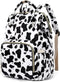 Xunteny Cow Print Baby Diaper Bag Backpack for Girls Boys, Waterproof Large Maternity