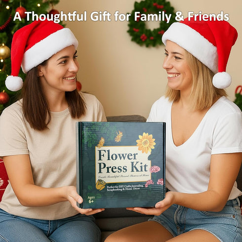 MeRGBWLife 11"x11" 10 Flower Press - Wooden Layer Flower Press Kit for Crafts Pressed Flowers & Plant Press