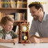 Set, 14+ (751 Vintage Retro Swing Clock Building Pendulum Clocks Building Block Toys with Functional Mechanical Model