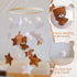 Set Baby Crib Mobile - Bear Mobile for Crib, Felt Cloud Nursery for Boys and Girls, Baby Bassinet Mobile Toy - Shower