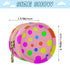 Polka Dots Round Pacifier Storage Case with Zipper, Portable Pacifier Case for Travel, Diaper Bag & Purse, Pacifier
