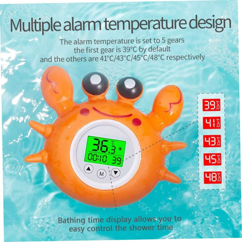 KUYYFDS Digital Baby Bath Thermometer Baby Safety, Room Thermometer with LED Display Temperature Warning, Infant Bath