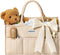 POIKSHARK Baby Diaper Caddy - Stylish Basket for Newborn Essentials, Nursery Storage