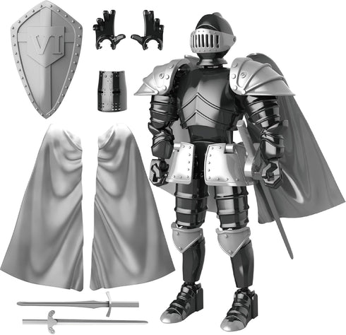 Knight Action Figures, Medieval Action Figures,Knight Armor Action Figure,Multi-Jointed Movable Robot Mannequin