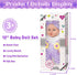 12" Backpack Accessories,12 Inch Set 3+ Flower Pattern Baby Doll With Carrier Can Store Clothes and Baby Dolls In Gift