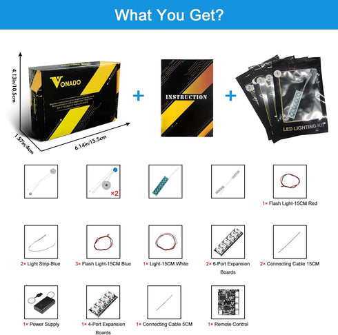 VONADO LED Light Kit for Lego BD-1 75335 Building Set, Remote Control Lighting (No Lego Model)