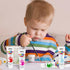 ABEIER Washable Finger Paint Kit for Toddlers, 12 Colors with Tools, Safe Non-Toxic Baby Paint for Kids 3+