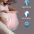 NOENNULL W Shaped Pillow for Women Cotton Adjustable Belly Support Maternity Wedge Pillow for Side Sleepers (Pink)