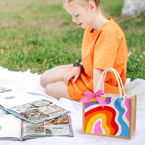 Drama Planet Painting Kit, Paint Your Own Handbag, Arts and Crafts for Girls, DIY Personalized Handbag Gifts