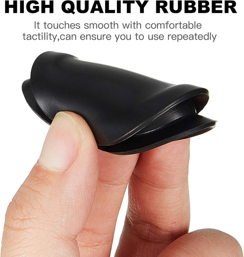 Boao 20 Pieces Piggy Bank Stopper Replacement, Rubber Saving Box Plugs, 7 Sizes, Black