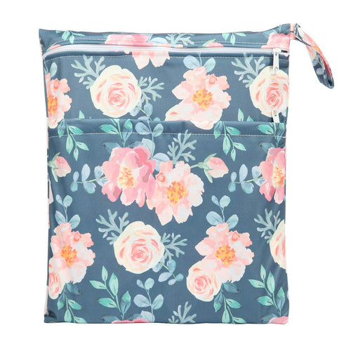 Sigzagor Medium Wet Dry Bag Baby Cloth Diaper Nappy Insert Bag Reusable Washable