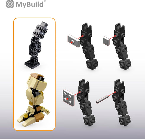 Pack MF5 Set, Recommended 12+ MyBuild Mecha Frame - Build and Customize Your Own Mech with Ease, Robot Building