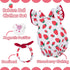 BABESIDE Reborn Baby Doll Clothes for 20- 22 Inch Strawberries Baby Doll Clothes Outfits with Pacifier Newborn Girl