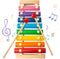 MCPINKY Xylophone for Kids, Educational Musical Toy with Child Safe Mallets for Toddlers 1-3