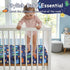 52x28 Inch JISEN Baby Crib Sheets Soft Breathable Space Dinosaurs Fitted Crib Sheets for Standard Crib and Toddler