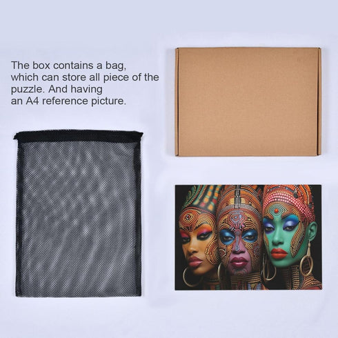 Puzzles for Adults, 1000 Piece African American Black Women Jigsaw Puzzle Game Toys Gift Home Decor