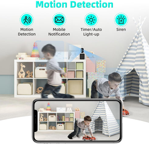 oneware Parents,2-Way Video Calling Security Camera,Kids' Instant Video Call One-Tap FaceTime with Audio & Clear