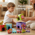 6 Set 18M-6Y, Counting Atoylink Stacking Blocks Nesting Toys with Magnetic Animal Train, Farm Cubes Number Learning