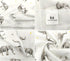 Set 6 Pack 100% 35" 35" Newborn Swaddle and Hat Cotton Knitted Muslin Baby Blankets x Baby Receiving Blankets Stroller