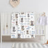 Novusopt Personalized Raccoon Baby Blanket - Custom Name Receiving Blanket for Boys, Newborn Soft Nursery Blankets