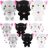9 Pieces Mini Cat Plush Stuffed Animals, Cute Small Kittens for DIY Keychain Birthday Decoration