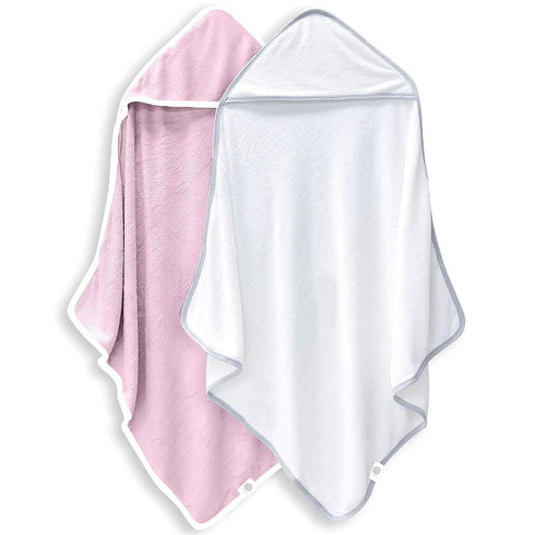 2 Pack Baby Bath Towel - Rayon Made from Bamboo, Ultra Soft