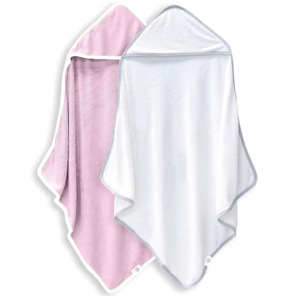 2 Pack Baby Bath Towel - Rayon Made from Bamboo, Ultra Soft