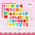 AMOR PRESENT 2PCS Educational Wooden Puzzles for Kids, Alphabet Number Shape Montessori Toys for Boys Girls