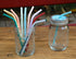 Reusable Thin Short 6.7" Cute Silicone Bendy Straws for Toddlers, Kids, Baby, 6 10 12 oz Wine/Yeti Tumbler,