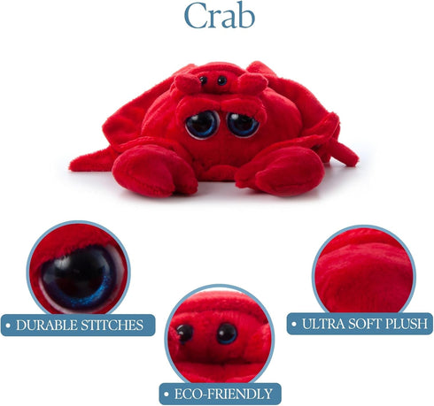 The Petting Zoo Mom and Baby Crab Stuffed Animal, 14 inches, Gifts for Kids