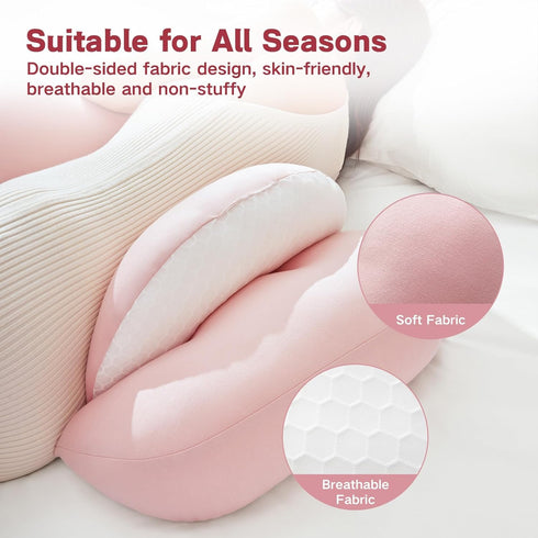 Pregnancy Pillow, Portable Maternity Pillow for Pregnant Women, Travel Wedge Pillow for Side Sleeper, Relief Body