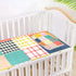 SyXIOP 28" 52" Colored Checkerboard Cooling Baby Crib Mattress Cover x Washable Bed pad for Baby&Toddler