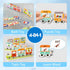 32 3 4 5 6 iPlay, iLearn Bath Toy Organizer W/Foam Letters, Toddler Bathtub Toy W/Storage Net, Floating Alphabet Train