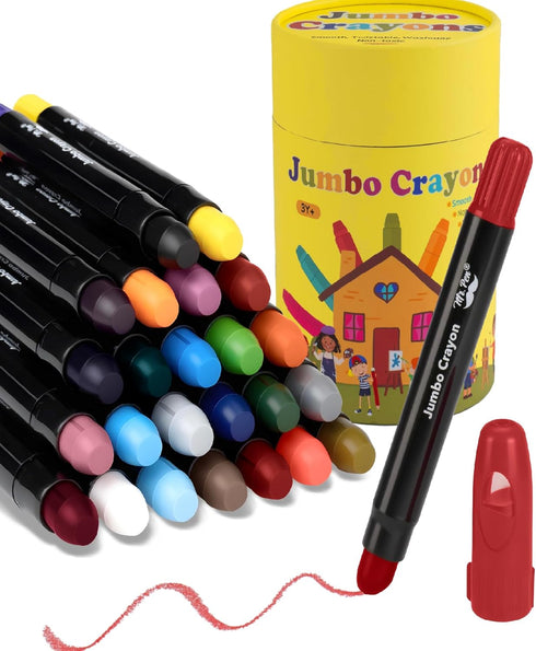 Mr. Pen- Jumbo Twistable Crayons, 24 Pack, Multicolor, Non-Toxic Washable Crayons