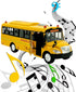 Big Daddy Huge Yellow School Bus - Pull Back Toy School Bus with Lights, Sounds, and Openable Doors for Toddlers