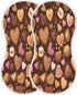 Bulletgxll Set 4, Hearts and Biscuits Unisex Baby Burp Cloths of Soft Absorbent Organic Cotton Muslin Burping Cloths