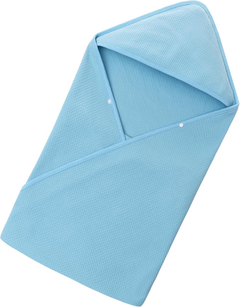 Miracle Baby 35.4"x35.4" Car Seat Swaddle Blanket, Waffle Carseat Blanket for Babies, Stroller Wrap Blanket for Infants