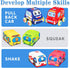 Baby Toys 6 to 12 Months, Soft Car Toys with Playmat Storage Bag, Toddler Toys for 1-2 Year Olds