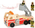 Melissa & Doug Wooden Fire Truck with 3 Firefighter Play Figures, Fire Truck Toys for Kids, Classic Wooden Toys