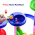 Gifts2U Marble Run Toy - 130Pcs Educational Construction Maze Block Toy Set with Glass Marbles for Kids