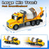 DWIRCTOYS 3 4 5 6 Toddler Trucks Toys,Big Cement Mixer Toy Truck with Lights and Sounds,Truck Vehicle Boy Toy for Year