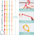 BPA Free Silicone Toy Straps for Baby - Safety Straps for Stroller & High Chair (Red, Yellow, Orange)