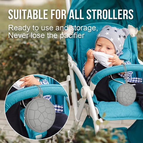 Smlpuame Pacifier Holder Case, BPA Free Portable Silicone Baby Pacifier Cover for Diaper Bag, Travel Outdoor Activities