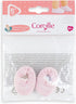Corolle Baby Doll Pink Slippers Outfit Accessory for 12" Dolls, Mon Premier Poupon Clothing