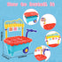 Gifts2U Kids,45 Set,Pretend 3 4 5 6 Ice Cream Cart Toys for Pcs Ice Cream Play Play Store with Storage Trolley,Food