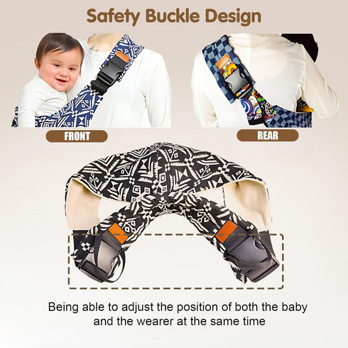 yemyig 2024 10-30lbs(Black) Baby Sling Carrier,Toddler Carrier, New Baby Carrier Newborn to Toddler,Portable